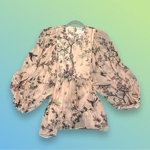 Zimmermann Floral Pink Skirt